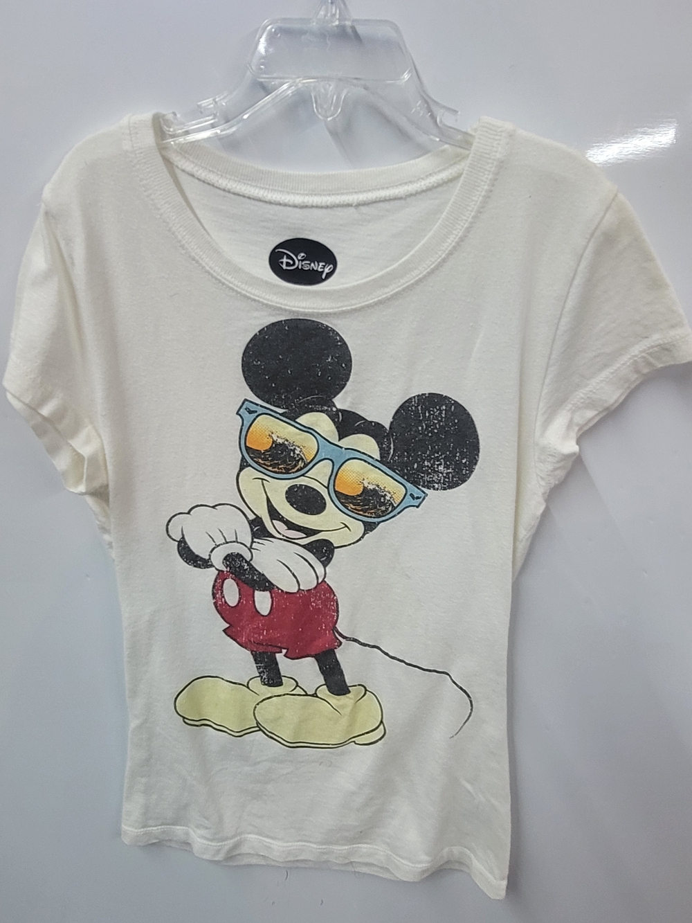 Disney White Kids Mickey Mouse Sunglasses Graphic Tee